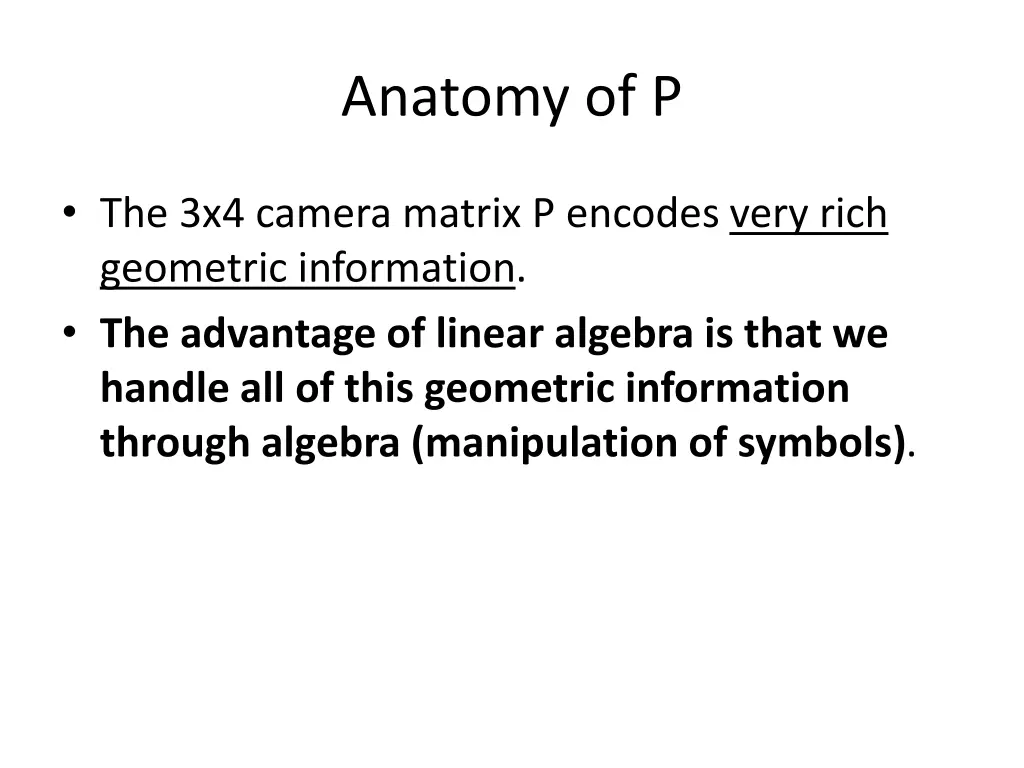anatomy of p