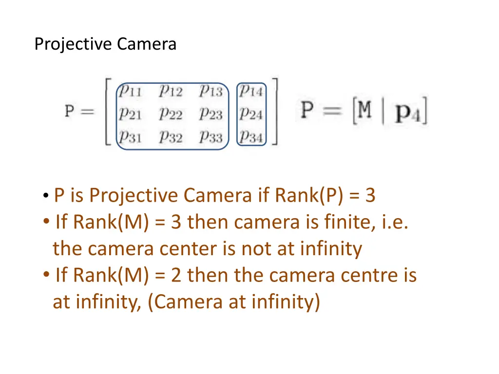 projective camera