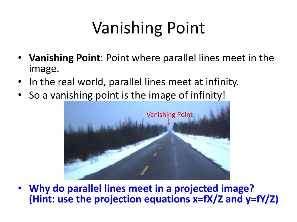 vanishing point