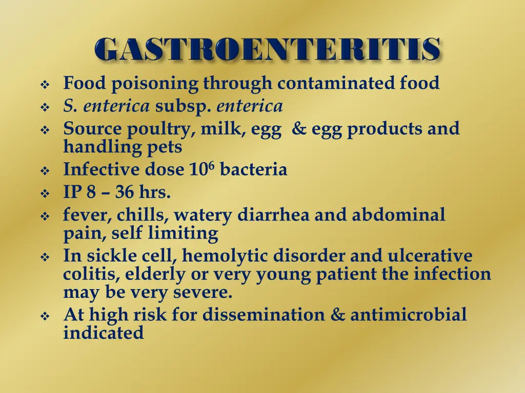 food poisoning through contaminated food