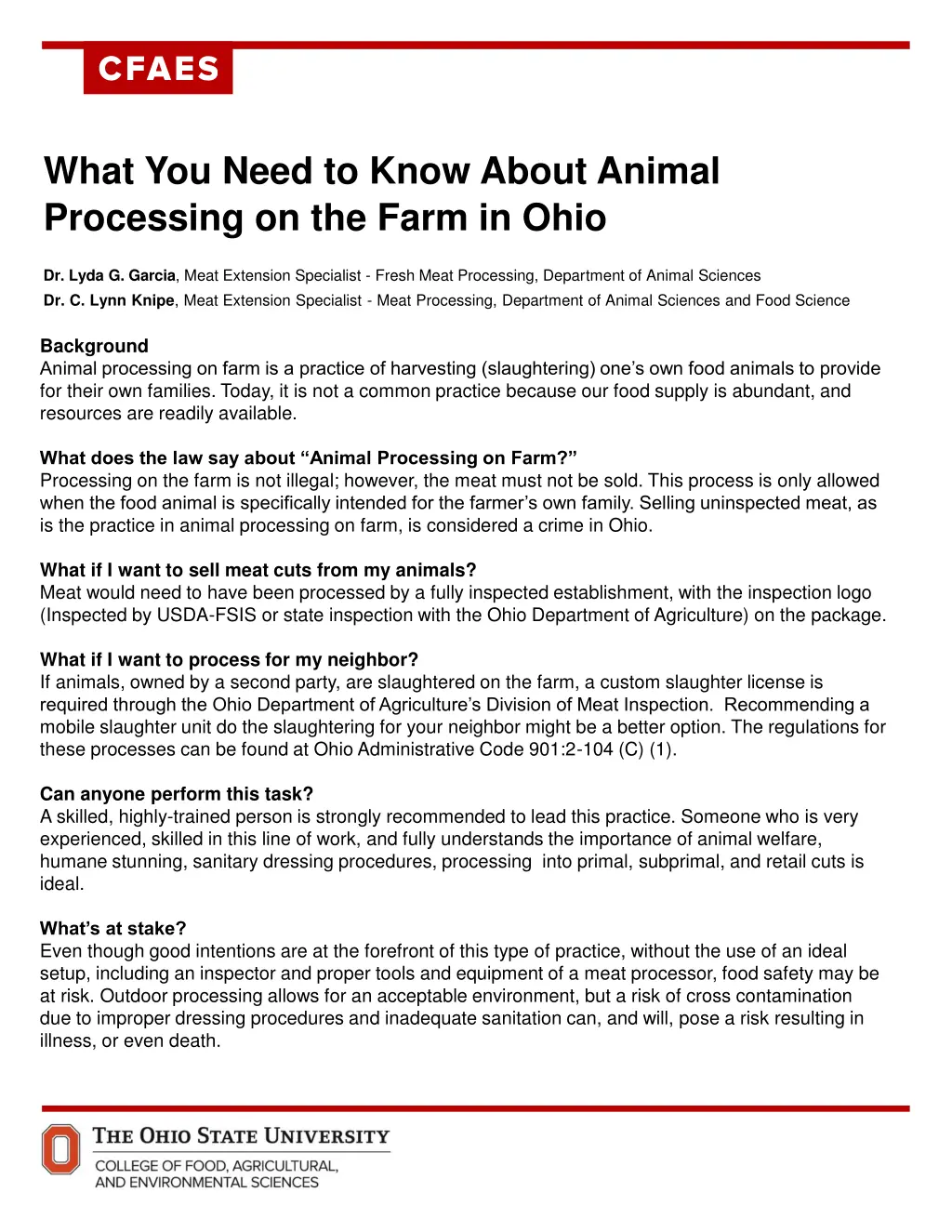 what you need to know about animal processing