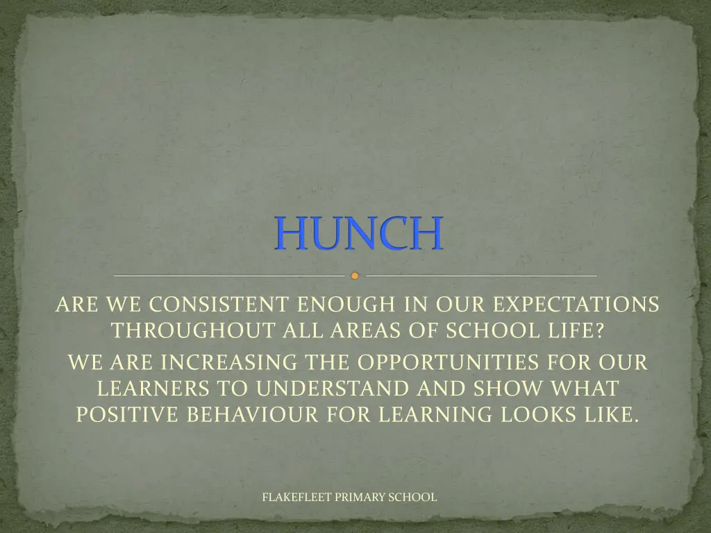 hunch
