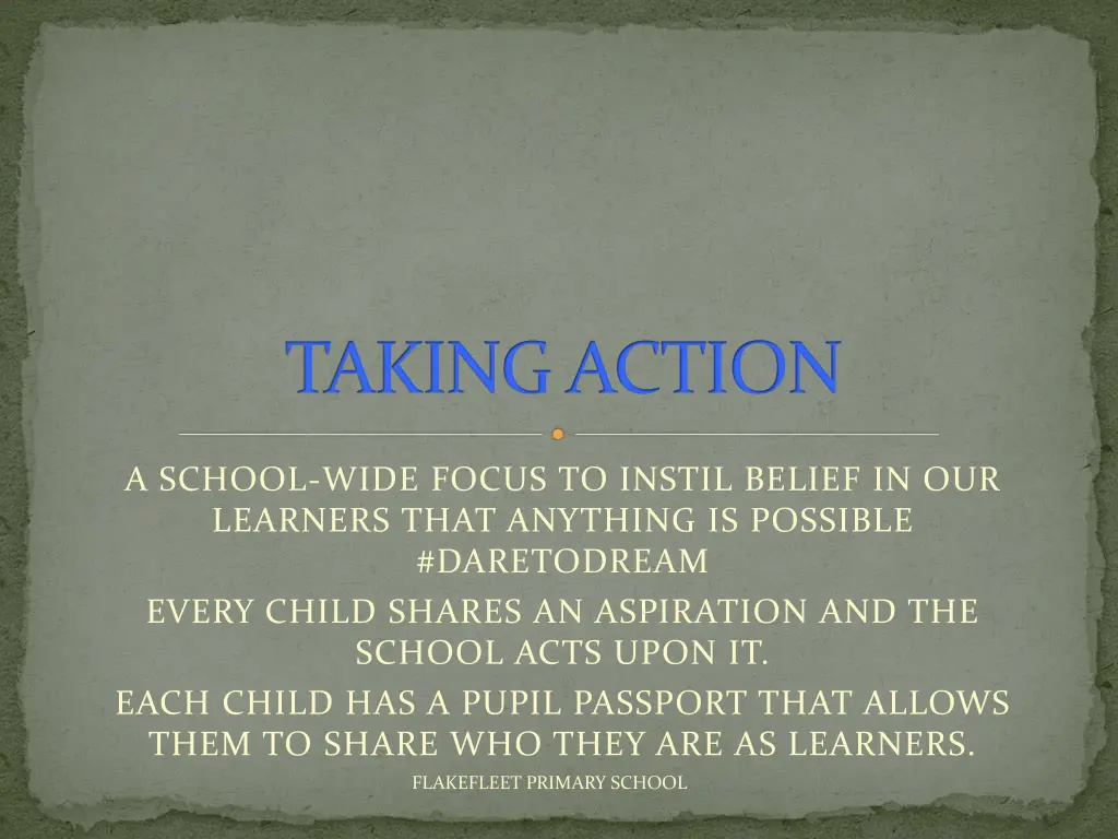taking action