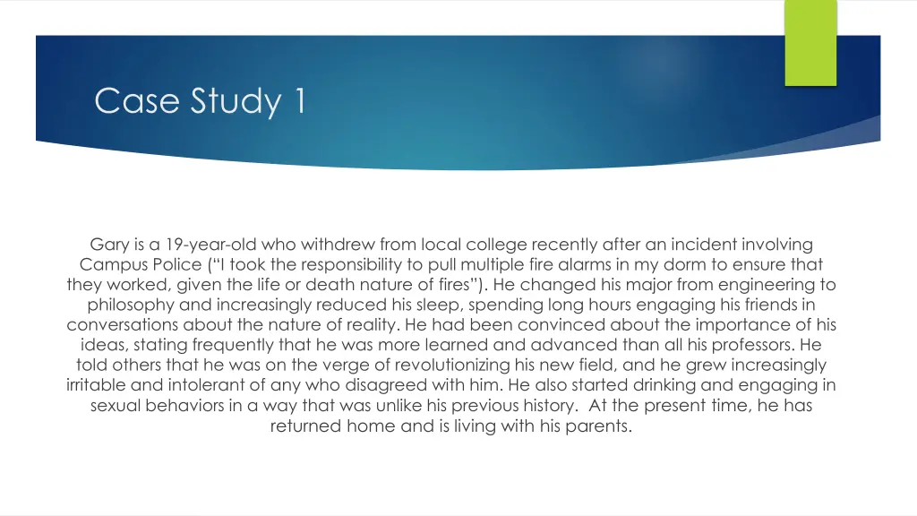case study 1