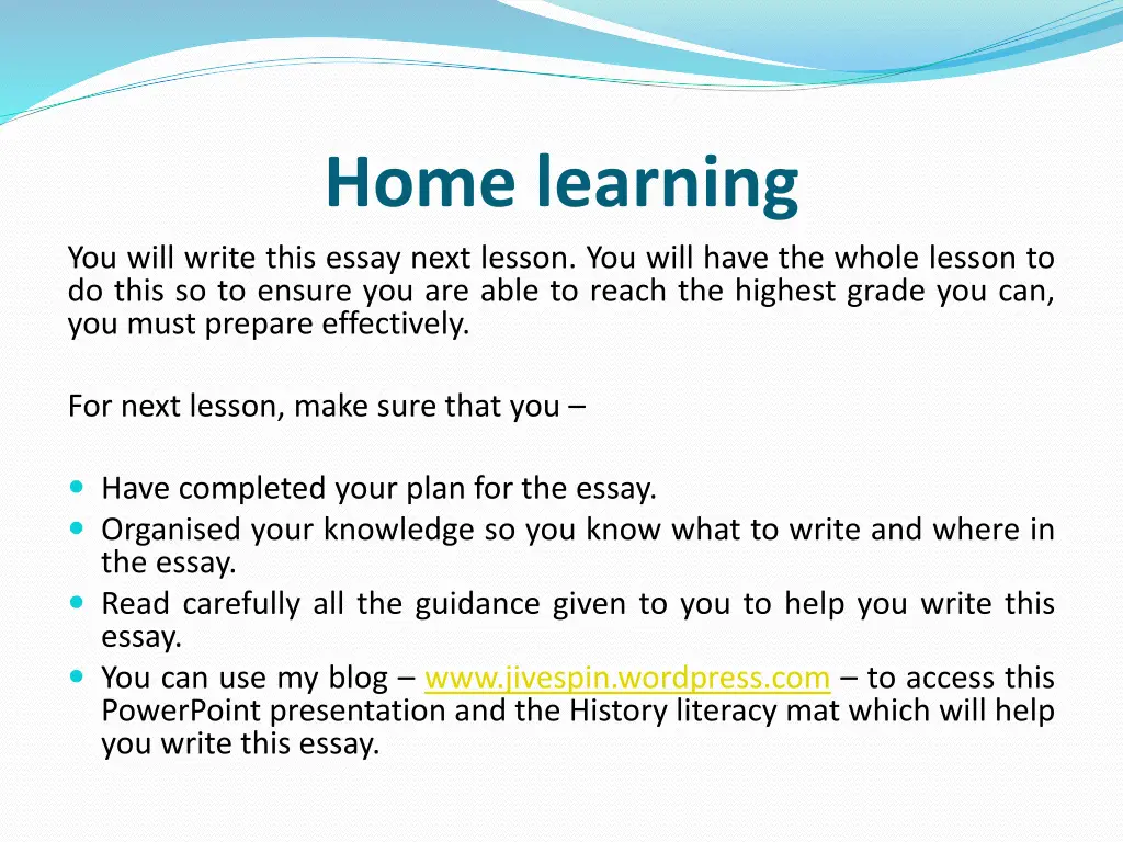 home learning