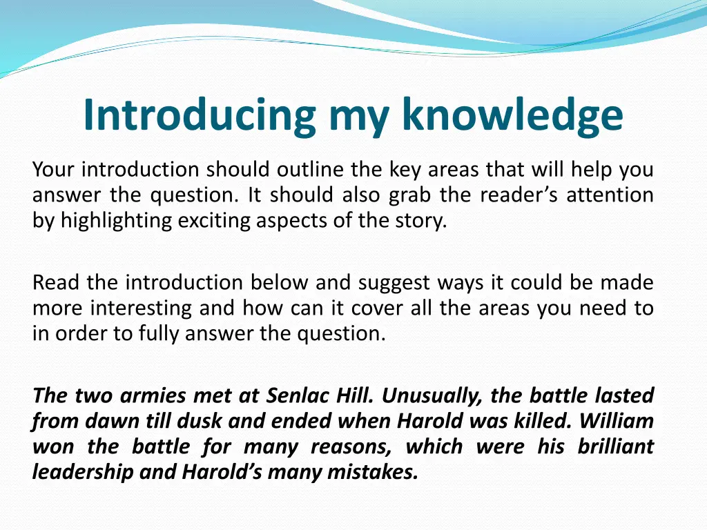 introducing my knowledge
