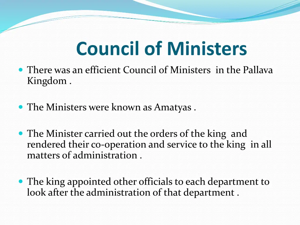 council of ministers
