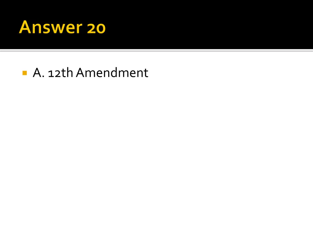 a 12th amendment