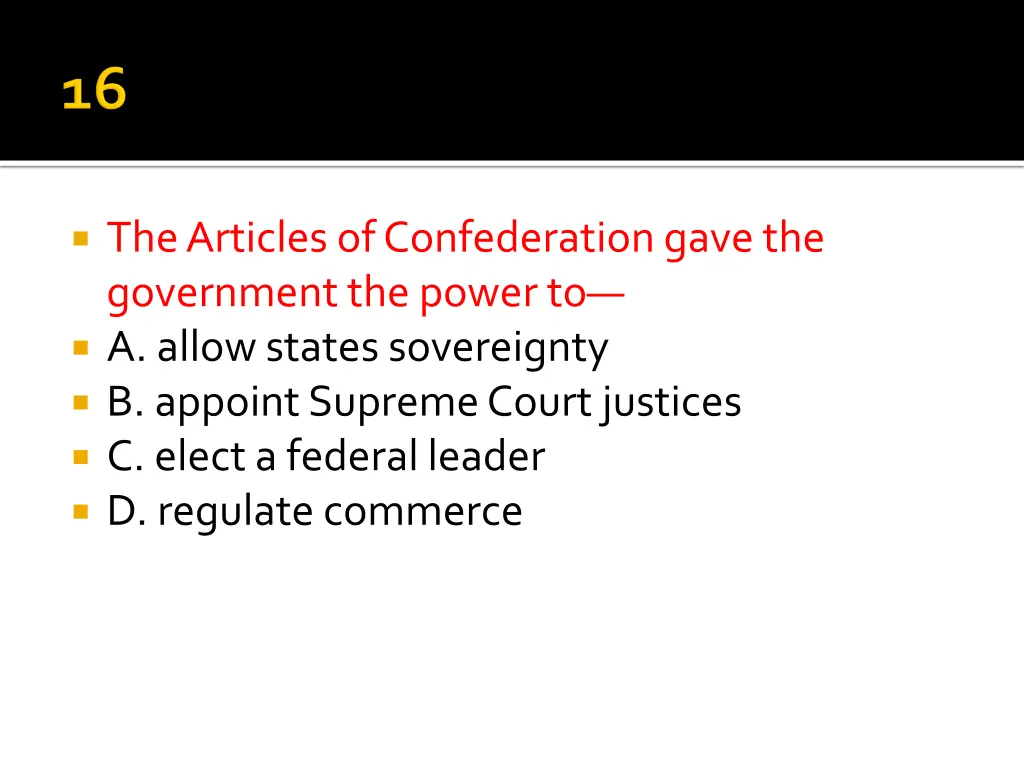 the articles of confederation gave the government