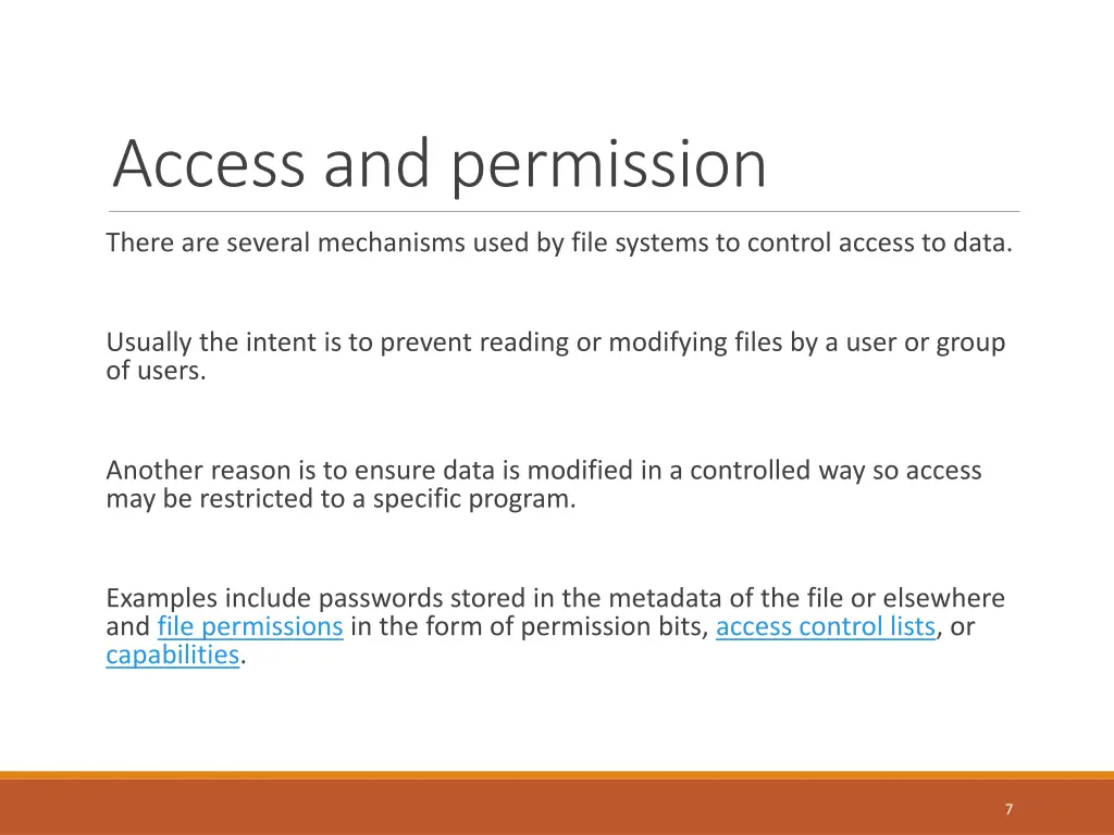 access and permission