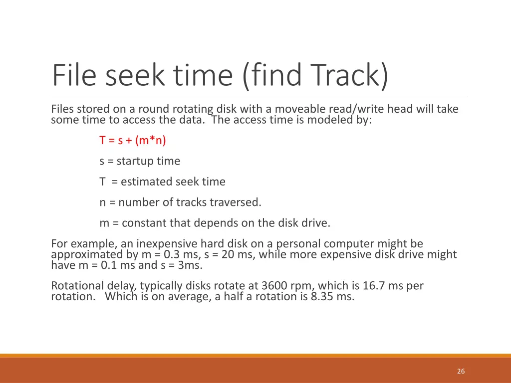file seek time find track