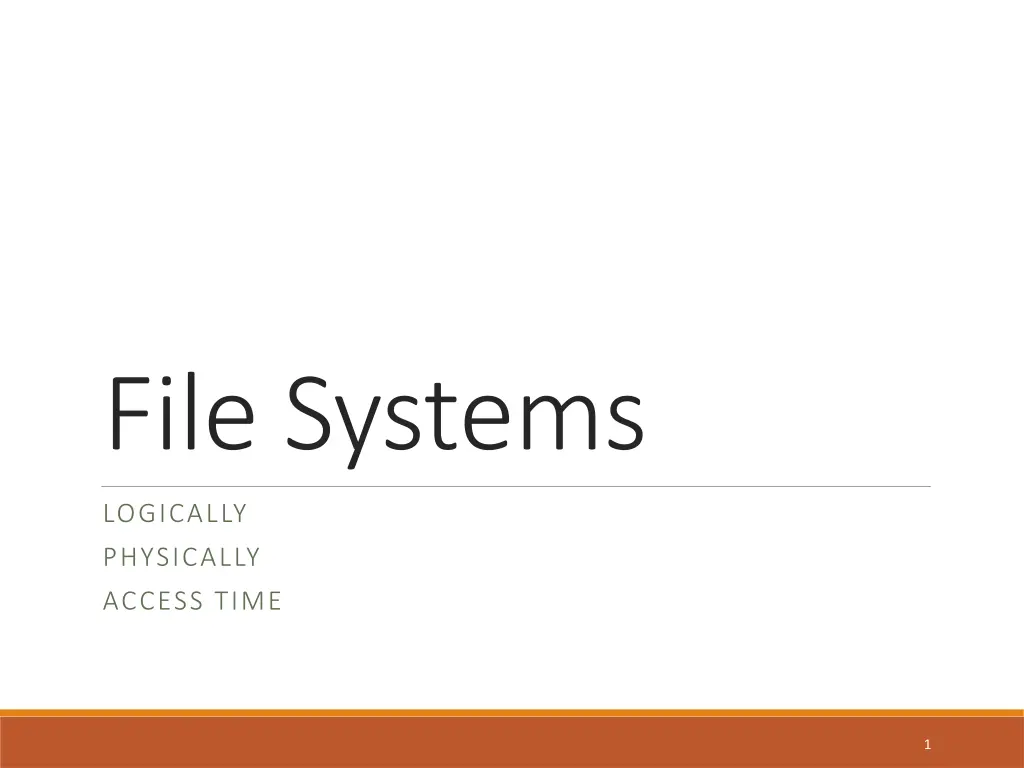 file systems