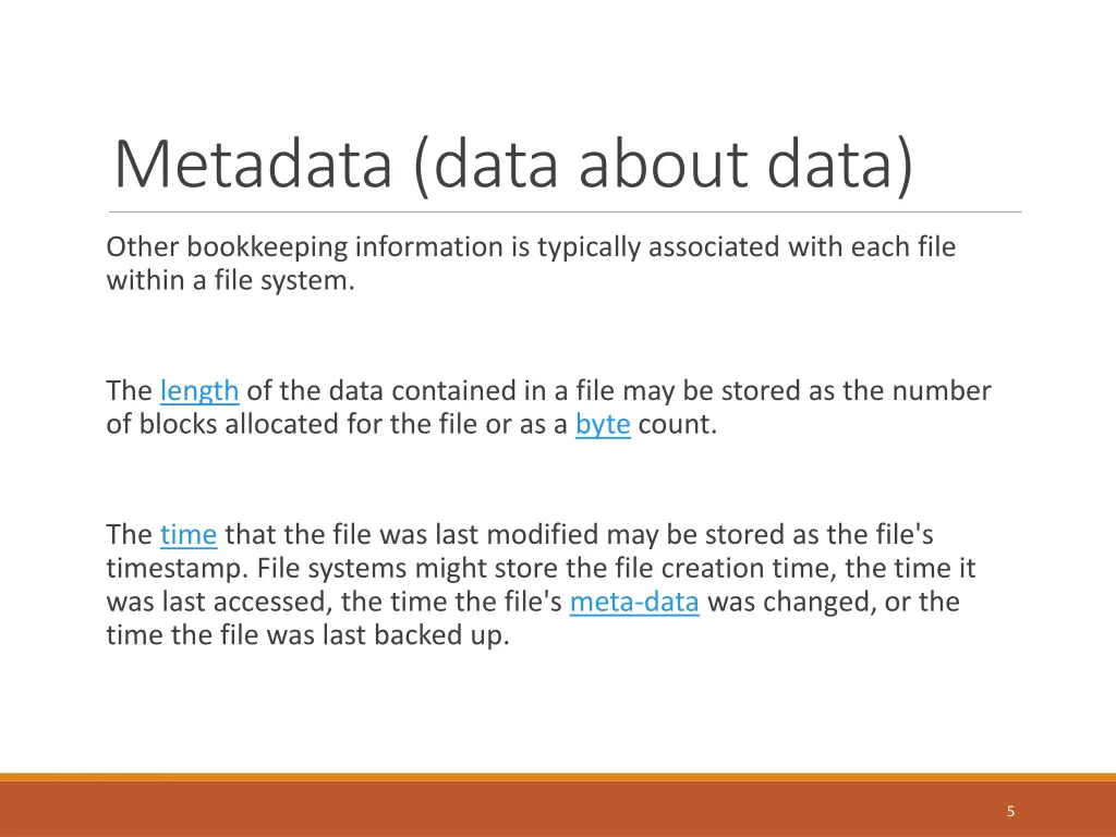 metadata data about data