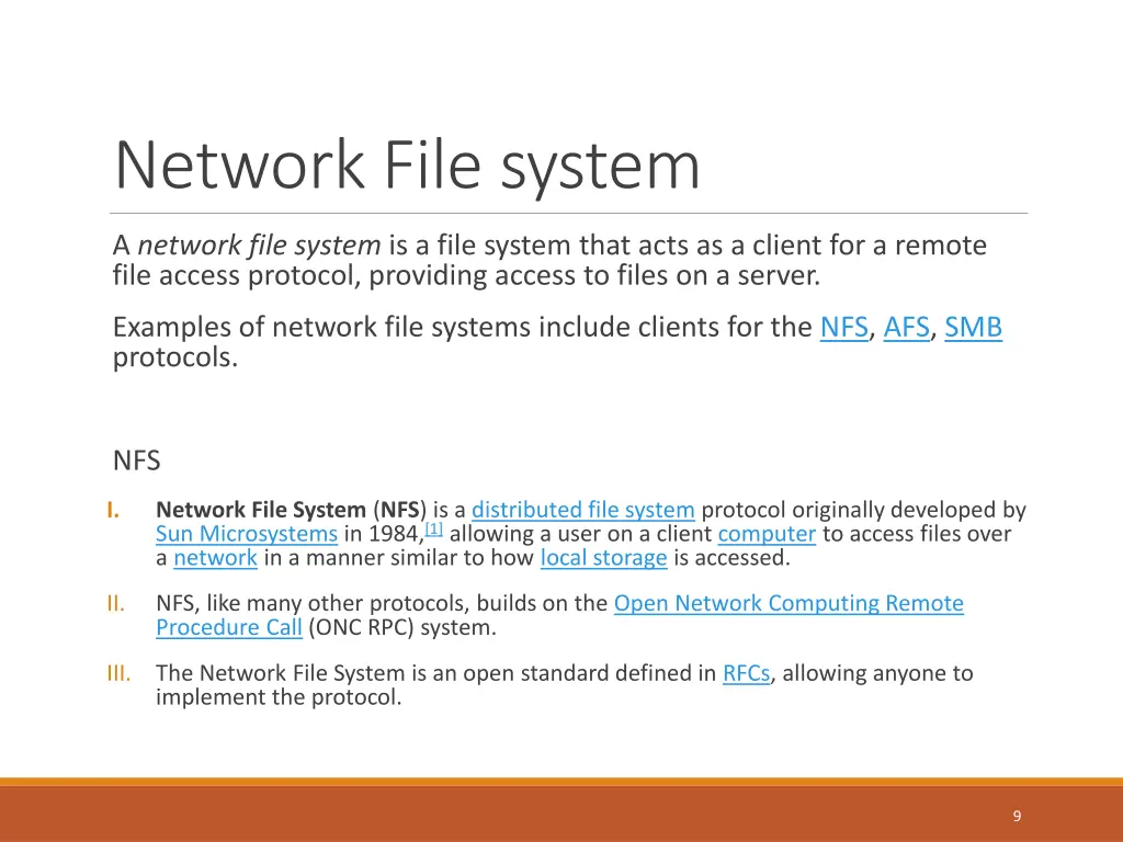 network file system
