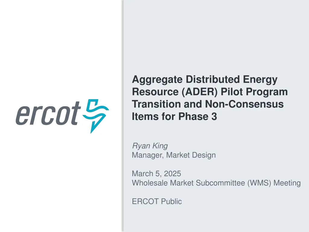 aggregate distributed energy resource ader pilot