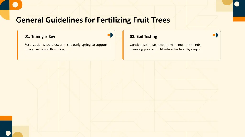general guidelines for fertilizing fruit trees