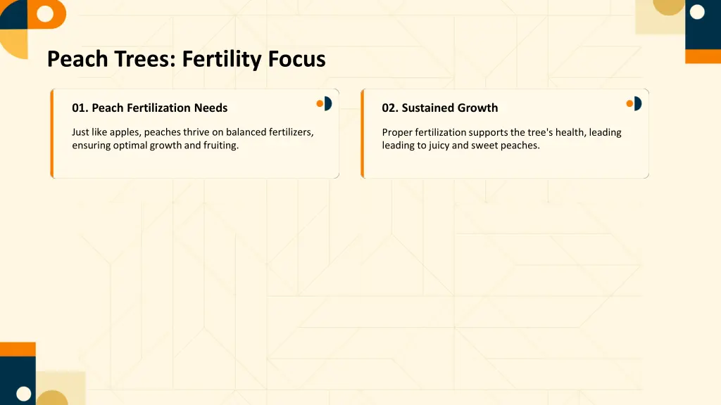 peach trees fertility focus