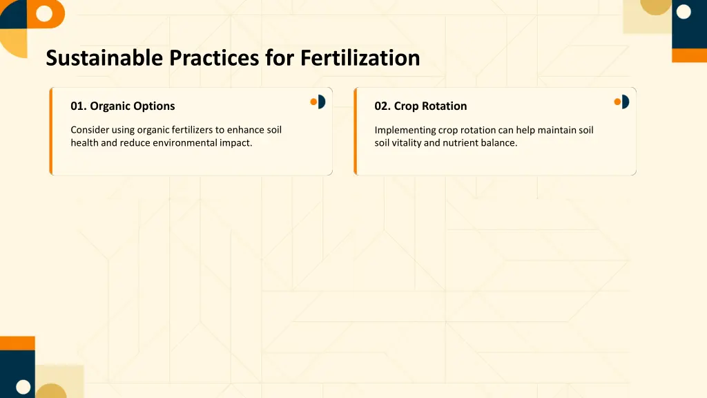 sustainable practices for fertilization