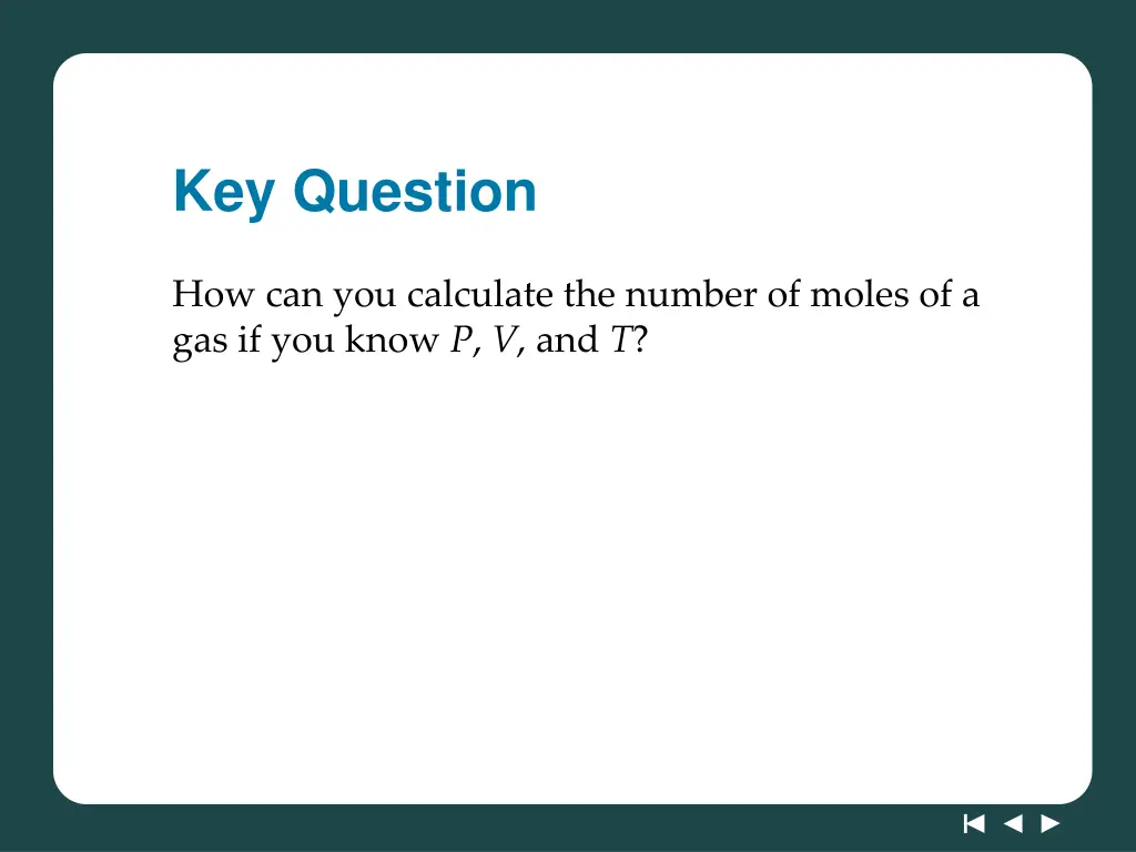 key question