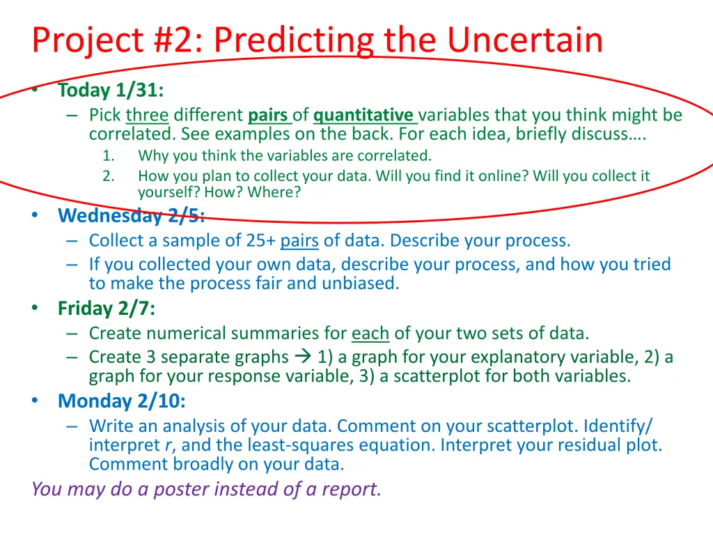 project 2 predicting the uncertain