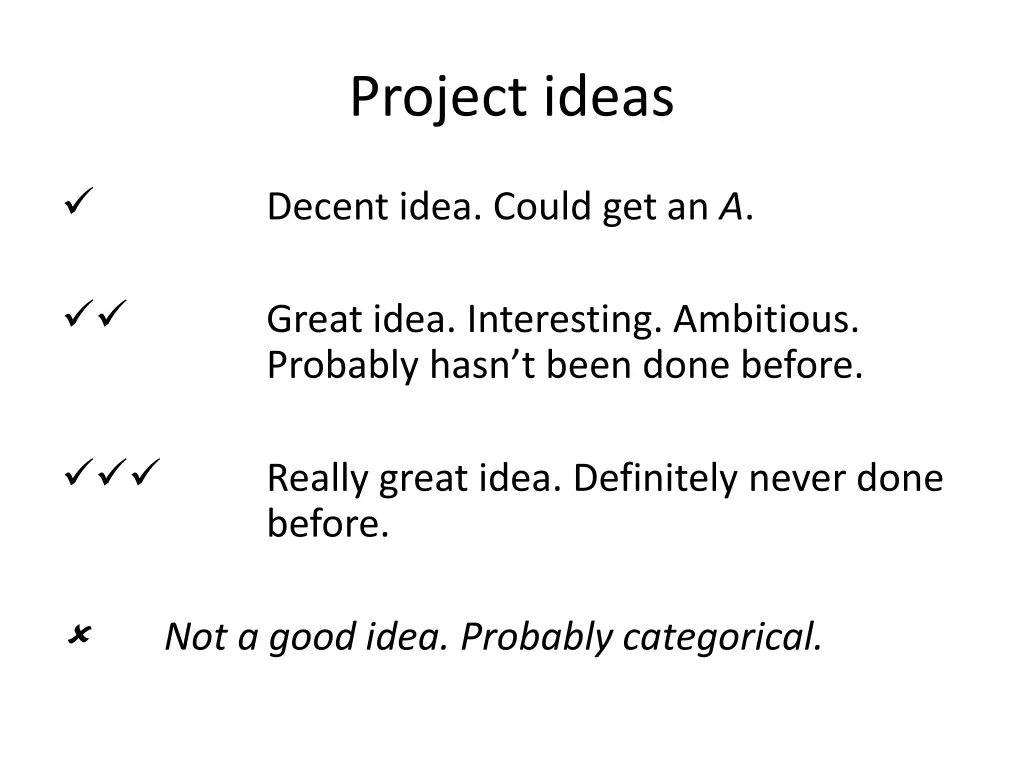 project ideas