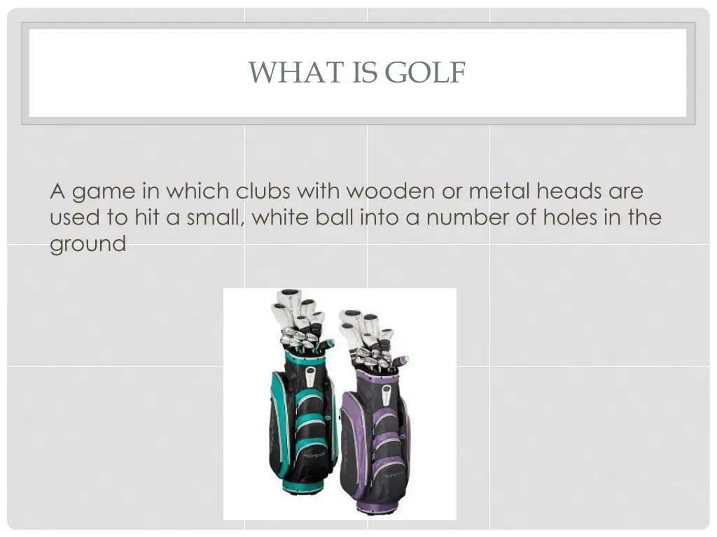 what is golf