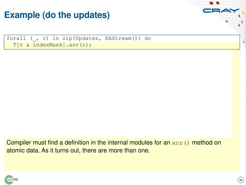 example do the updates