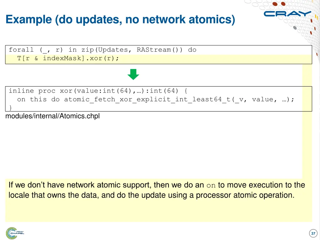 example do updates no network atomics
