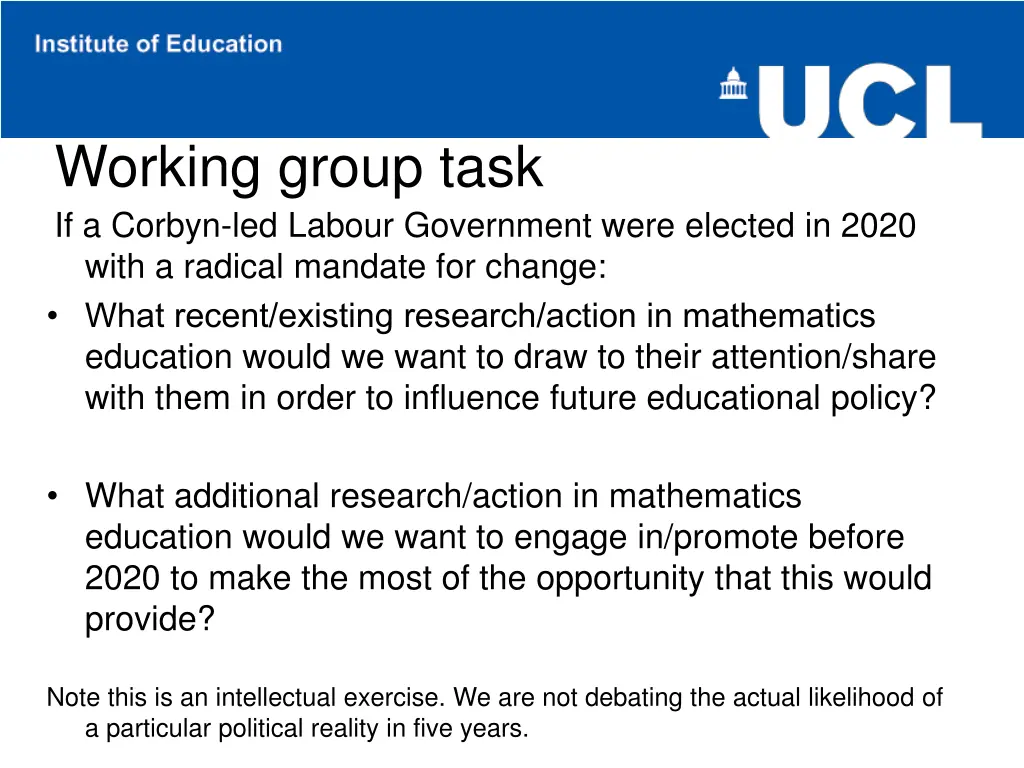 working group task if a corbyn led labour