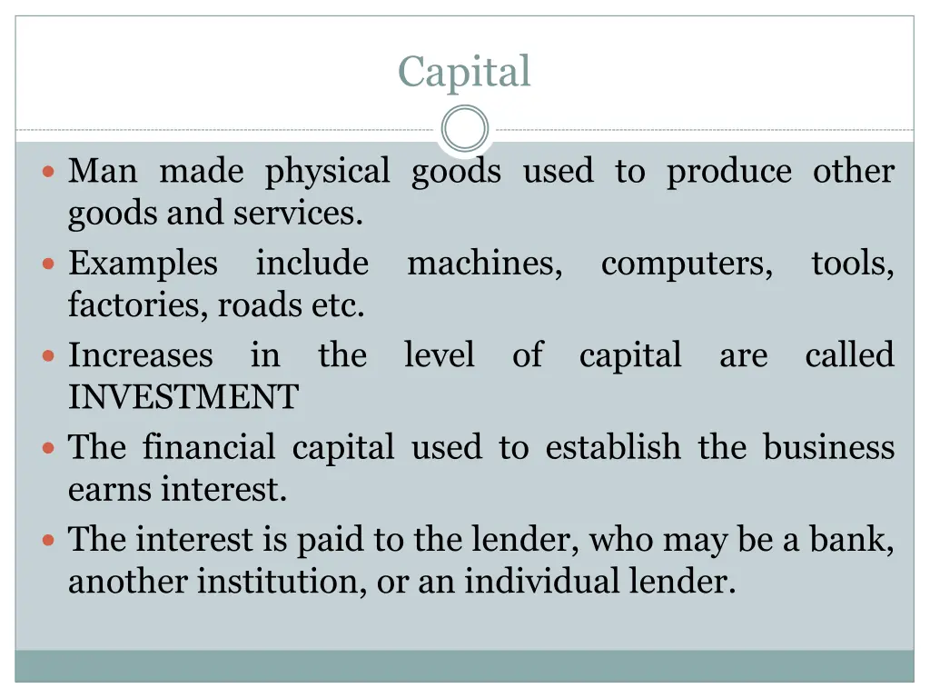 capital