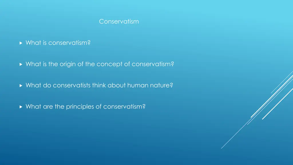 conservatism