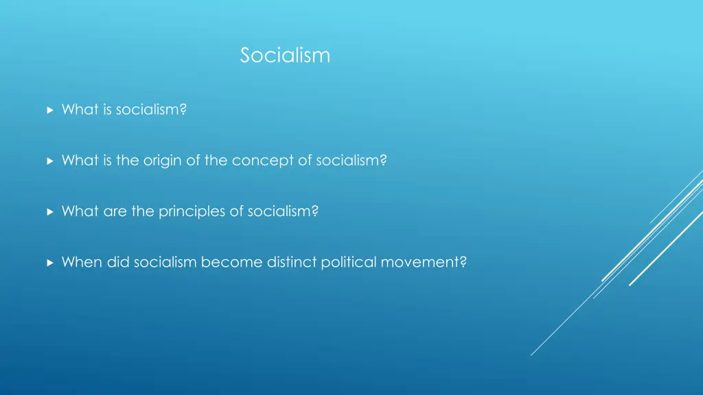 socialism