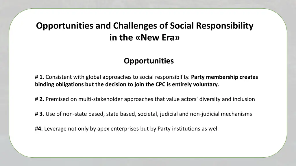 opportunities and challenges of social
