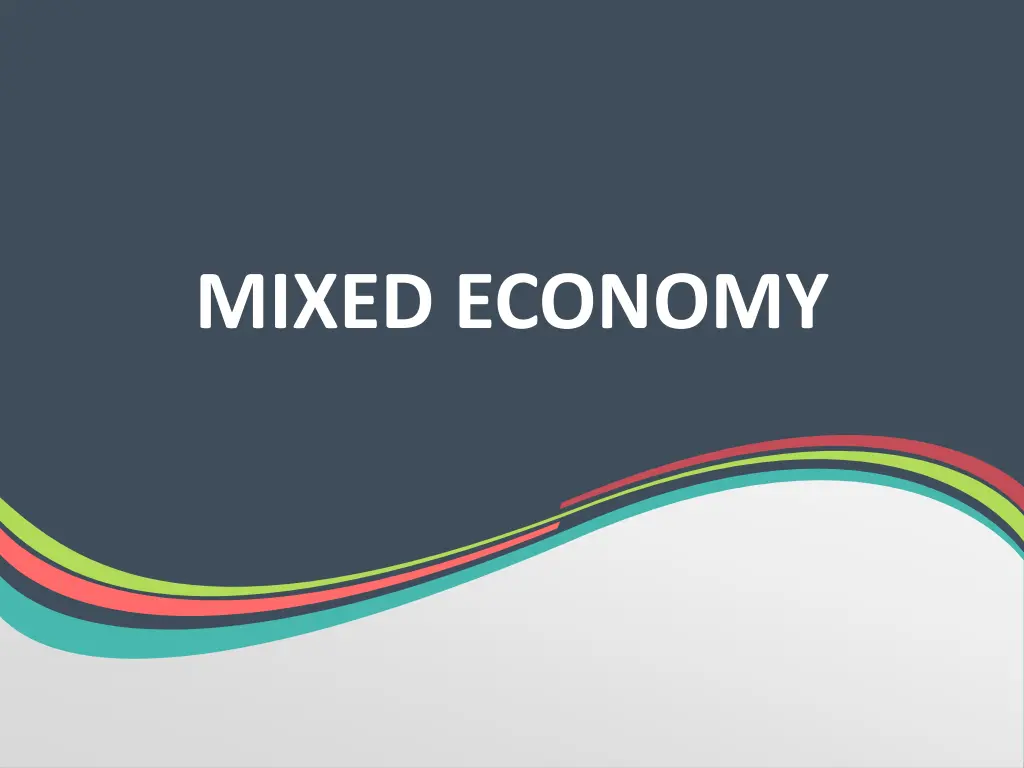 mixed economy