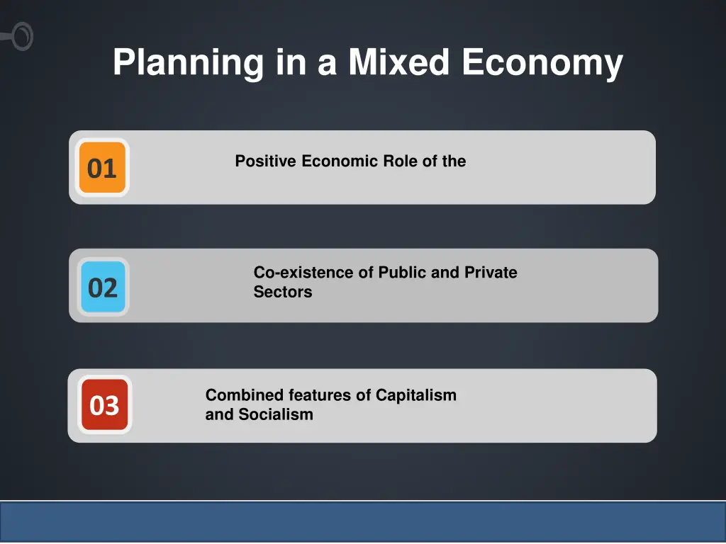 planning in a mixed economy