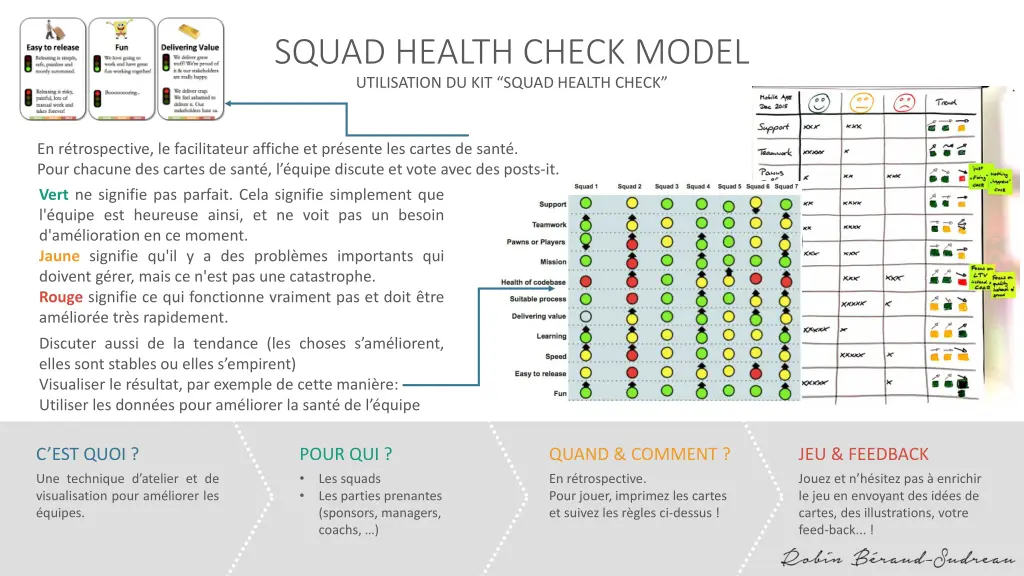 squad health check model utilisation du kit squad