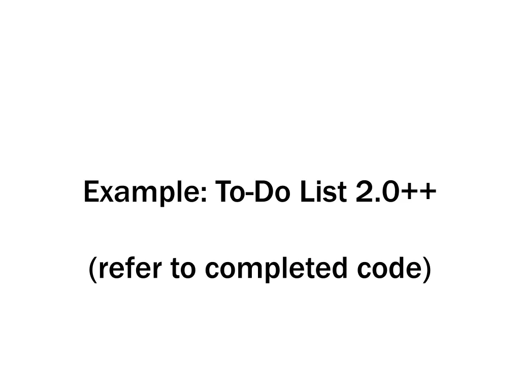 example to do list 2 0 1