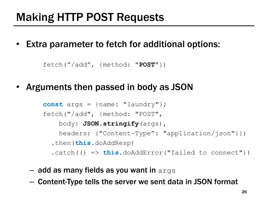 making http post requests