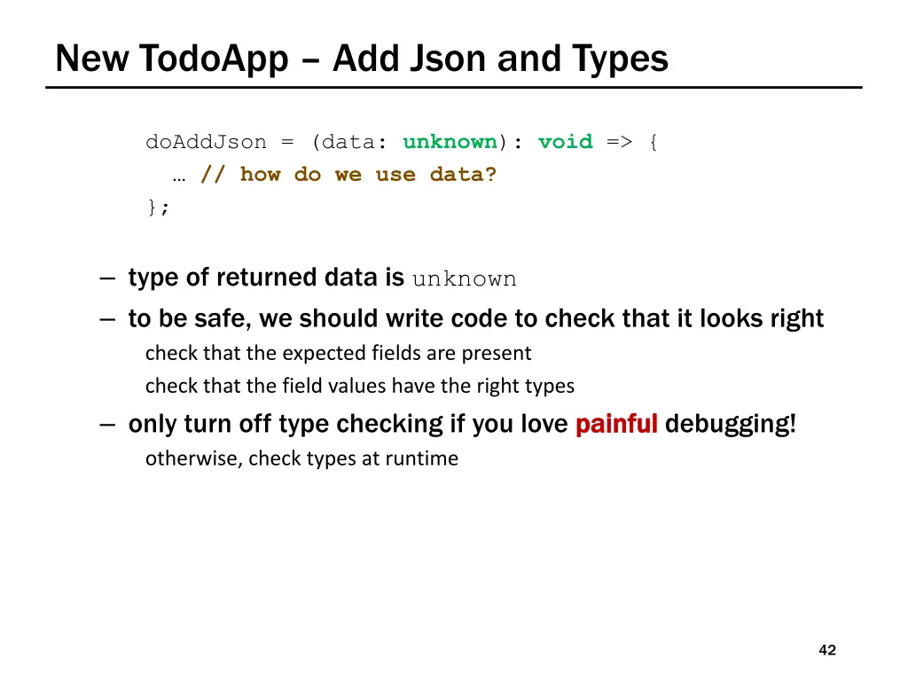 new todoapp add json and types