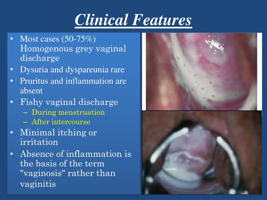 clinical features