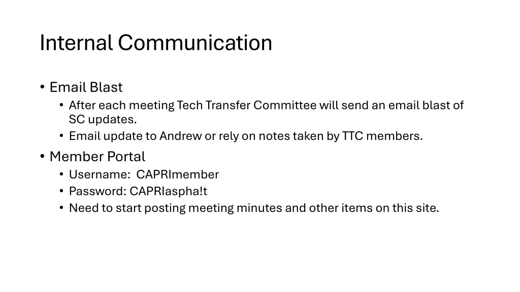internal communication