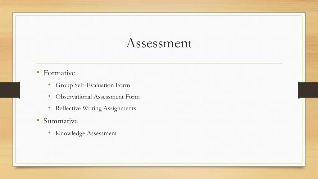 assessment