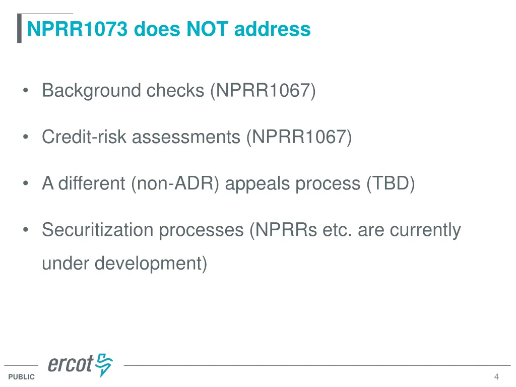 nprr1073 does not address