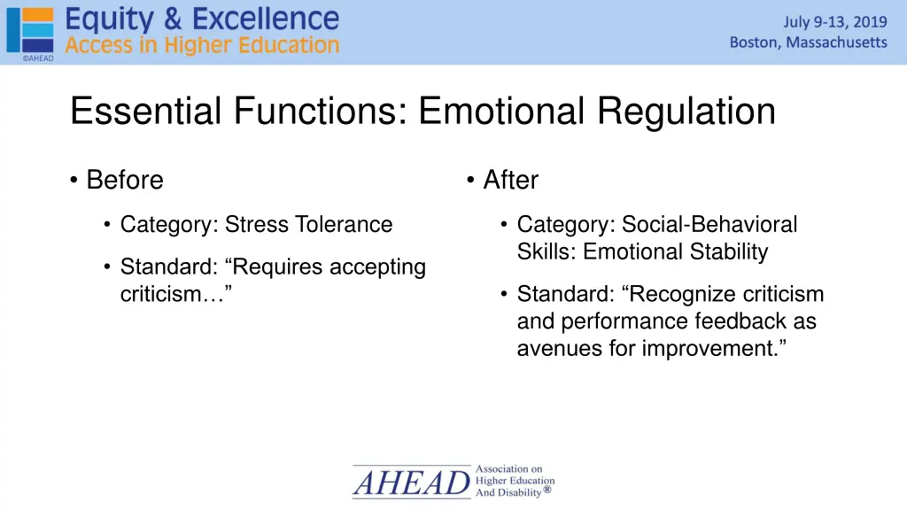 essential functions emotional regulation