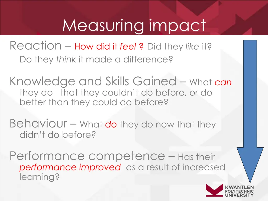 measuring impact reaction how did it feel