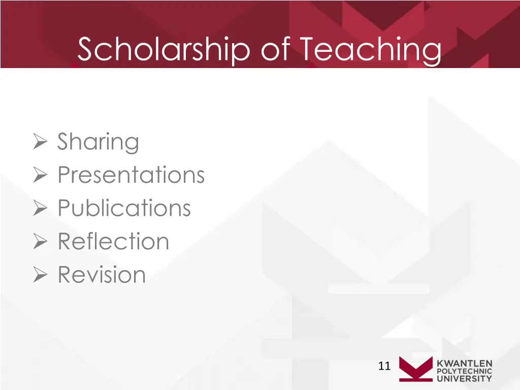 scholarship of teaching