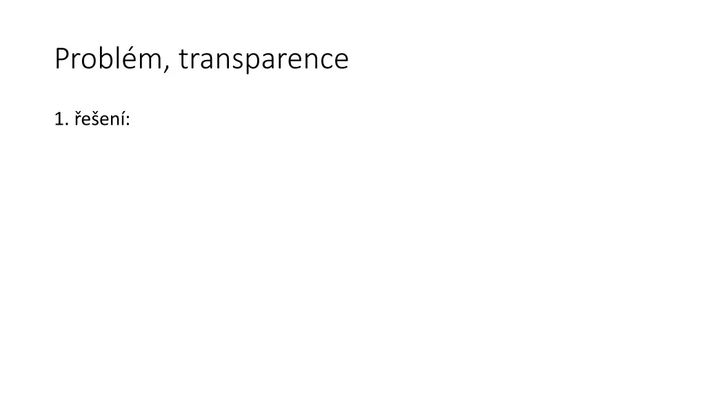 probl m transparence