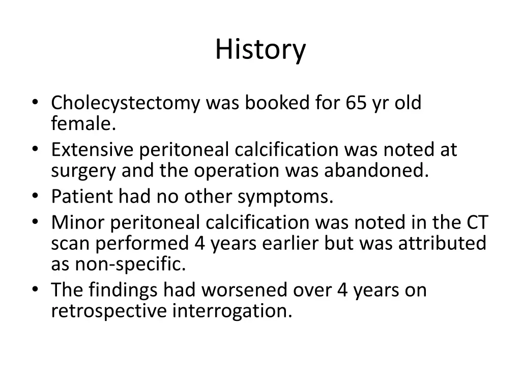 history