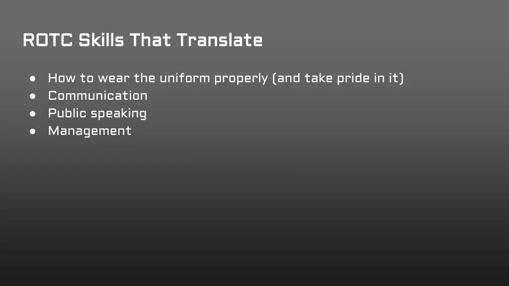 rotc skills that translate rotc skills that