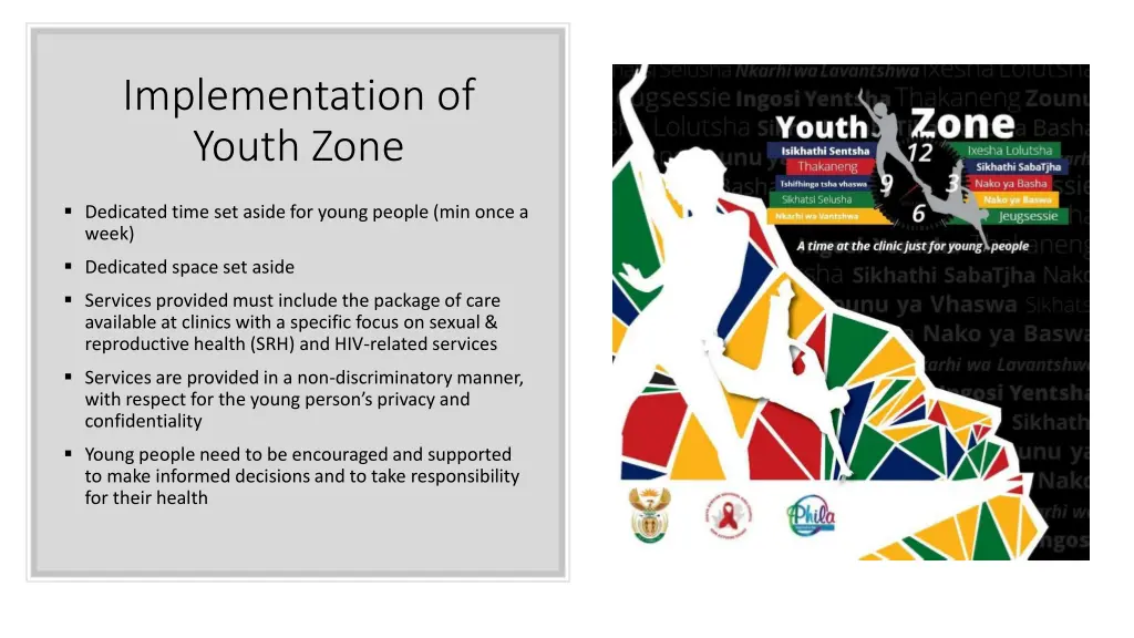implementation of youth zone